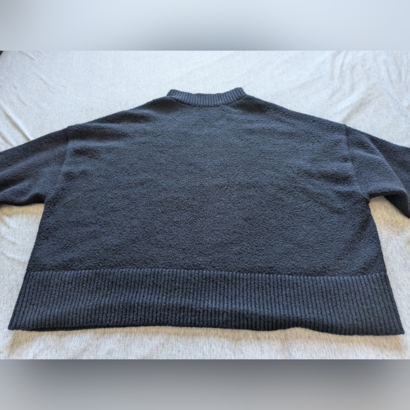 Lululemon Brushed Cotton Merino Blend Mockneck in True Navy - Picture 12 of 16